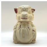 1930S AM BISQUE LAMB COOKIE JAR