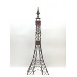 TALL BROWN METAL EIFFEL TOWER DECOR