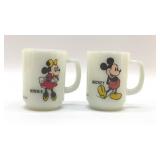 1960'S ANCHOR HOCKING, DISNEY COFFEE CUPS