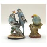 CZECHOSLOVAKIA BIRD VASE, PORCELAIN JAPAN6''