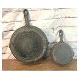 2 CAST IRON SKILLETS