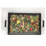 VICTORIAN GERMAN DIE CUT FLORAL TRAY