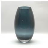 LG ART GLASS VASE SMOKEY BLUE