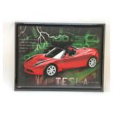 Tesla framed art