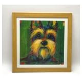 SCHNAUZER DOG FRAMED ART PRINT