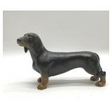 CAST IRON DACHSHUND STATUE DOOR STOP