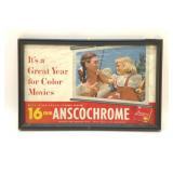 16MM ANSOCHROME FILM AD FRAMED