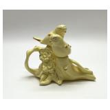 PEARL CHINA YELLOW GOLD BIRD SALT & PEPPER SET