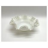 FENTON SILVERCREST DOUBLE RUFFLE BOWL