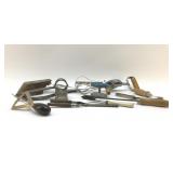 Assorted vintage kitchen utensils