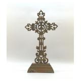 Cast-iron ornate cross 21''