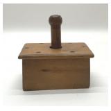 PRIMITIVE RECTANGLE LEAVES BUTTER MOLD