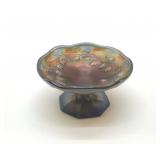 Fenton carnival blackberry miniature compote 1910
