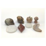 Quartz carved crystals