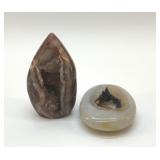 Pair of Crystal Geodes