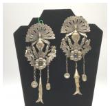 1800's PERUVIAN PEACOCK TUPO JEWELRY