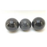 3 BLACK OBSIDIAN CRYSTALS 2''