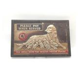 VTG CHAMPAGNE VELVET BEER EMBOSSED SIGN