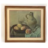 Still life salt glaze pottery print