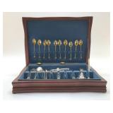 MISC FLATWARE IN THE CASE ROGERS 15ï¿½ï¿½