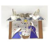 Stained glass, nativity sun catcher