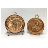 VTG Copper & Tin Fruit Bird Wall Decor Mold