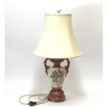 VTG Harp Urn Floral Victorian Style Lamp