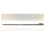 ANTIQUE SWITZERLAND TRAVEL BADGES CANE