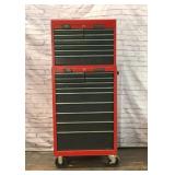 19 DRAWER HUSKEY MOBILE TOOL CHEST & CONTENTS