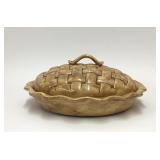 VTG Ceramic Pie Shaped Covered Pie Dish