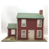 VTG RED FARMHOUSE DOLLHOUSE