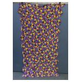 GRANNY SQUARE CROCHETED LAP BLANKET VIBRANT