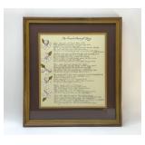 1972 ï¿½ï¿½ THE SWEET DAWN OF GLORYï¿½ï¿½ FRAMED