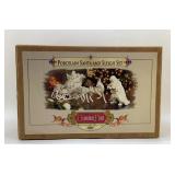 Grandeur  Noel porcelain Santa and sleigh set