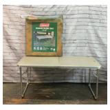 COLEMAN TAILGATER FOLDING TABLE