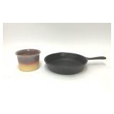 Art Pottery & Cast Iron Pan