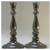 PEWTER CANDLESTICKS 10ï¿½ï¿½