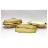 VTG Tupperware Harvest Gold Microwave Steamer