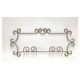 Metal Scroll Design Wall Mounted Plate Rack