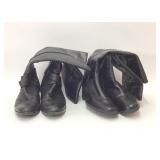 2 Pair Black Womens Boots
