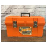 HOME DEPOT 19 INCH TOOL BOX & CONTENTS