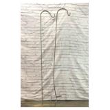 2 METAL SHEPHERDS HOOKS PLANT HANGERS