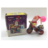Santa tin toy tricycle