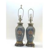 PAIR OF ASIAN GINGER JAR LAMPS