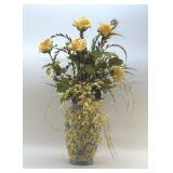 ASIAN STYLE VASE, FLORALS