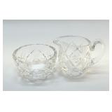 LISMORE Waterford, cream and sugar