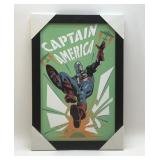 Captain America framed art