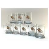 8 Princess House PHEASANT MUGS 5"