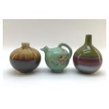 3 POTTERY VASES