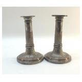 Silver plated candlesticks 6 inches